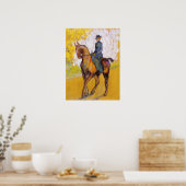 Toulouse-Lautrec Woman op Poster van paarden (Keuken)