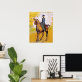 Toulouse-Lautrec Woman op Poster van paarden (Thuiskantoor)