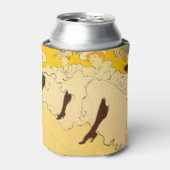 Toulouse Lautrec Yellow Dancing Girl Poster Blikjeskoeler (Blikje Voorkant)