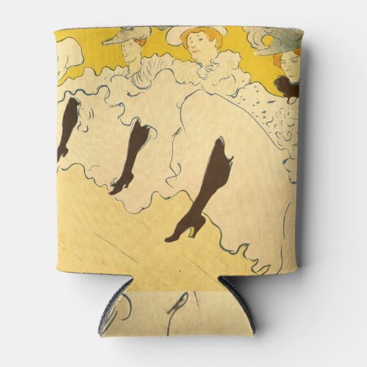 Toulouse Lautrec Yellow Dancing Girl Poster Blikjeskoeler (Voorkant)