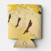 Toulouse Lautrec Yellow Dancing Girl Poster Blikjeskoeler (Achterkant)