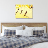 Toulouse Lautrec Yellow Dancing Girl Poster Canvas Afdruk (Insitu (Slaapkamer))