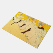 Toulouse Lautrec Yellow Dancing Girl Poster Deurmat (Schuin)
