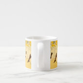 Toulouse Lautrec Yellow Dancing Girl Poster Espresso Kop (Achterkant)