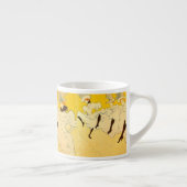 Toulouse Lautrec Yellow Dancing Girl Poster Espresso Kop (Rechts)