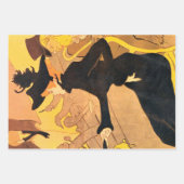 Toulouse Lautrec Yellow Dancing Girl Poster Inpakpapier Vel (Voorkant 3)