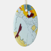 Toulouse Lautrec Yellow Dancing Girl Poster Keramisch Ornament (Rechts)