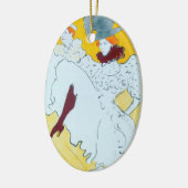 Toulouse Lautrec Yellow Dancing Girl Poster Keramisch Ornament (Links)