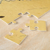 Toulouse Lautrec Yellow Dancing Girl Poster Legpuzzel (Zijkant)