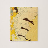 Toulouse Lautrec Yellow Dancing Girl Poster Legpuzzel (Verticaal)