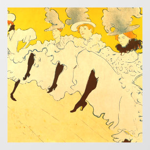 Toulouse Lautrec Yellow Dancing Girl Poster Raamsticker