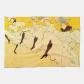 Toulouse Lautrec Yellow Dancing Girl Poster Theedoek (Horizontaal)