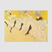 Toulouse Lautrec Yellow Dancing Girl Poster Tissuepapier (Voorkant)