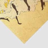 Toulouse Lautrec Yellow Dancing Girl Poster Tissuepapier (Detail)