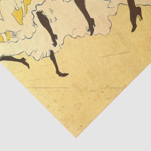 Toulouse Lautrec Yellow Dancing Girl Poster Tissuepapier (Detail)