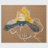 Toulouse-Lautrec - Yvette Guilbert Singing Cadeaupapier (Vlak)