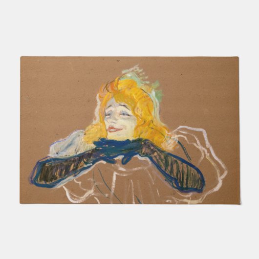 Toulouse-Lautrec - Yvette Guilbert Singing Deurmat (Voorkant)