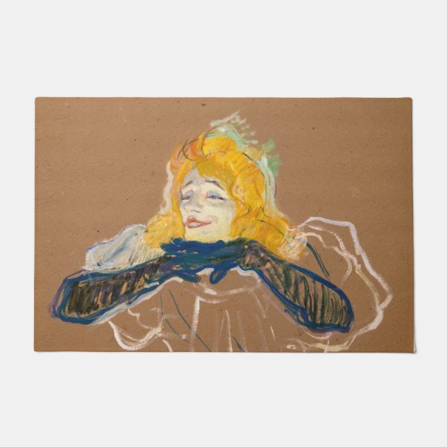 Toulouse-Lautrec - Yvette Guilbert Singing Deurmat (Voorkant)