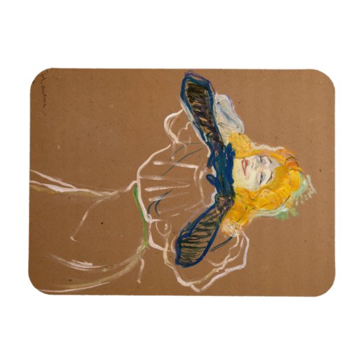 Toulouse-Lautrec - Yvette Guilbert Singing Magneet (Horizontaal)