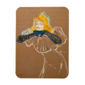 Toulouse-Lautrec - Yvette Guilbert Singing Magneet (Verticaal)