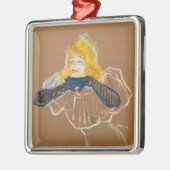 Toulouse-Lautrec - Yvette Guilbert Singing Metalen Ornament (Links)