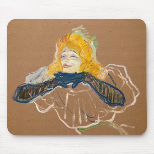 Toulouse-Lautrec - Yvette Guilbert Singing Muismat (Voorkant)