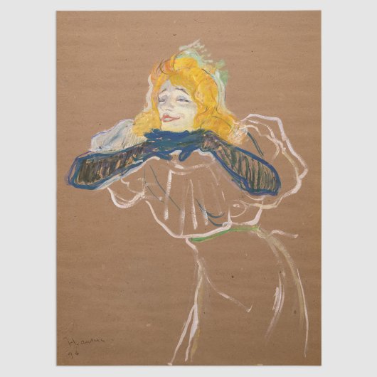 Toulouse-Lautrec - Yvette Guilbert Singing Tissuepapier