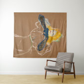 Toulouse-Lautrec - Yvette Guilbert Singing Wandkleed (In Situ (horizontaal))
