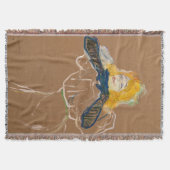 Toulouse-Lautrec - Yvette Guilbert zingend Deken (Voorkant)