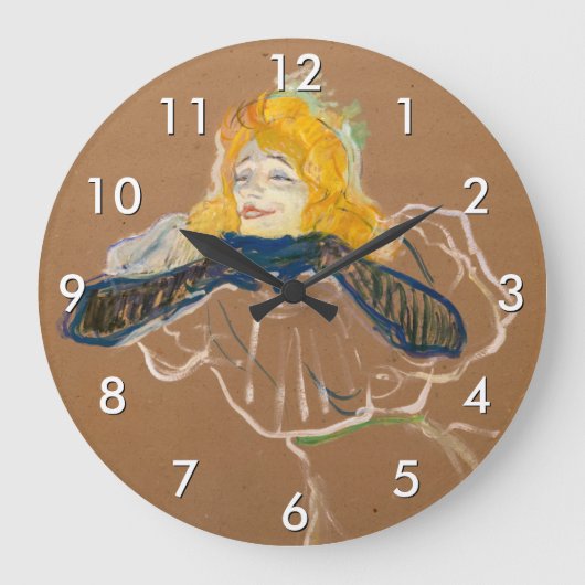 Toulouse-Lautrec - Yvette Guilbert zingend Grote Klok (Voorkant)