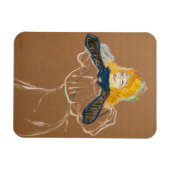 Toulouse-Lautrec - Yvette Guilbert zingend Magneet (Horizontaal)