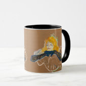 Toulouse-Lautrec - Yvette Guilbert zingend Mok (Voorkant rechts)