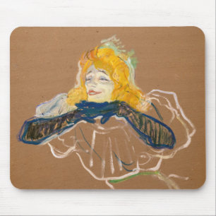 Toulouse-Lautrec - Yvette Guilbert zingend Muismat