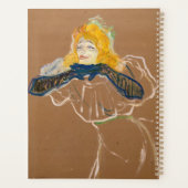 Toulouse-Lautrec - Yvette Guilbert zingend Planner (Achterkant)