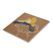 Toulouse-Lautrec - Yvette Guilbert zingend Tegeltje (Zijkant)