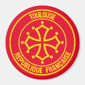 Toulouse Round Emblem Magneet (Voorkant)