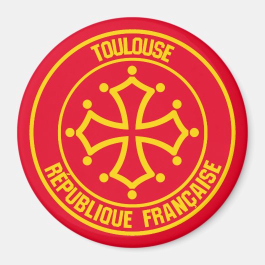 Toulouse Round Emblem Magneet (Voorkant)