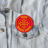 Toulouse Round Emblem Ronde Button 7,6 Cm (In situ)