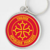 Toulouse Round Emblem Sleutelhanger (Voorkant)