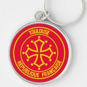 Toulouse Round Emblem Sleutelhanger