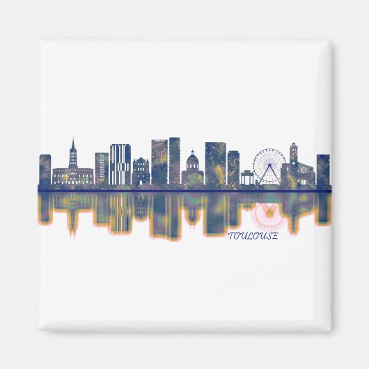 Toulouse Skyline Magneet (Voorkant)