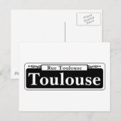 Toulouse St., New Orleans Street Sign. Briefkaart (Voorkant / Achterkant)