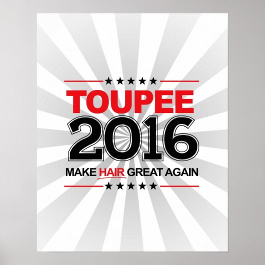 TOUPEE 2016 - Maak haar weer geweldig Poster (Voorkant)