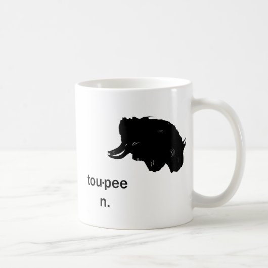 Toupee cup. koffiemok (Rechts)