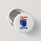 Toupee Party - Trump 2016 Ronde Button 3,2 Cm (Voorkant /achterkant)