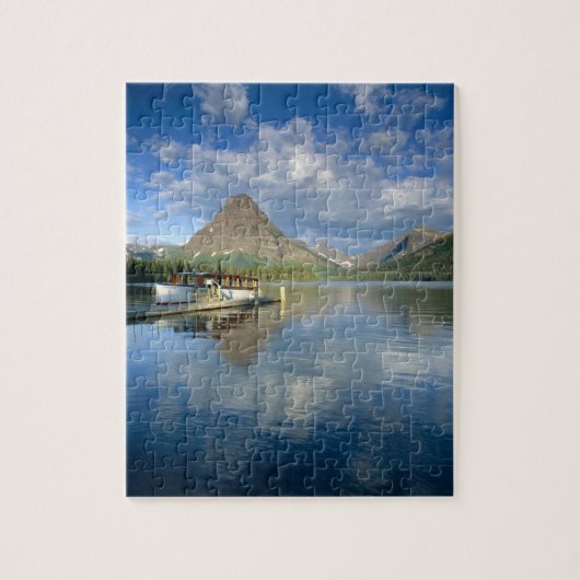 Tour Boat gedoceerd aan Two Medicine Lake in Glaci Legpuzzel (Verticaal)