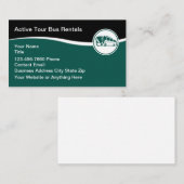 Tour Bus Theme Travel Visitekaartjes (Voorkant / Achterkant)