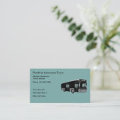 Tour Bus Travel Agent Visitekaartje (Staand voorkant)