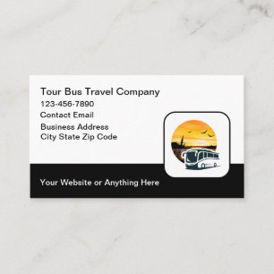 Tour Bus Travel Theme Visitekaartjes