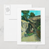 Tour Bus under the Arch Rock on El Portal Road Briefkaart (Voorkant / Achterkant)